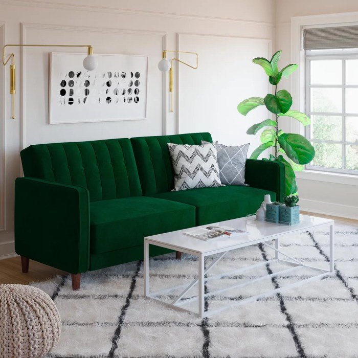 Saving space living room furniture couch velvet couches walmart futon tufted dhp transitional popsugar