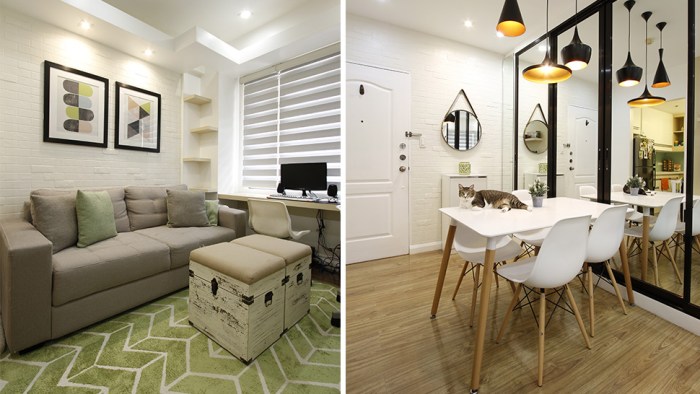 Small solutions space bonbon bed hidden living room